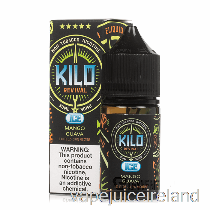 Vape Flavours ICE Mango Guava - KILO Revival Salts - 30mL 30mg
